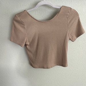 Knit crop top